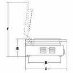 Piastra elettrica doppia Con piano cottura Liscio Rigato Modello PDMLR Potenza Watt 3000