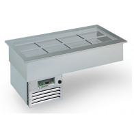 Drop in e mobile da incasso refrigerato Modello ARMONIA 3GN Gastrnorm capacità 3 vasche Gn1/1