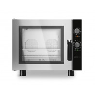 Forno elettrico a convezione con umidificatore MDLR per pasticceria Apertura a bandiera Modello BEU443