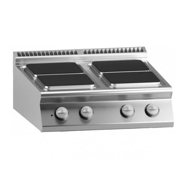 Cucina elettrica MDLR 4 piastre quadre Modello CL9080PCEST
