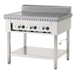 Cuocipiada Elettrico PL Modello CPE6 Su trespolo piana in acciaio inox Su gambe in acciaio inox Capacità 6 piadine Piana in acciaio inox