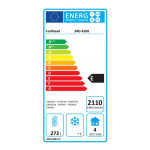 Tavolo Refrigerato Modello SRG4100 Refrigerazione ventilata 4 Porte autochiudenti in vetro