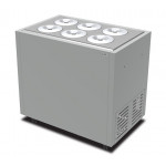 Espositore per gelato mantecato UCQ Modello VIAVENETOCOMBI6C