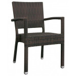 Sedia\Poltrona impilabile da esterno TESR Struttura in alluminio, rivestimento in filo di polietilene Modello 499-l80804