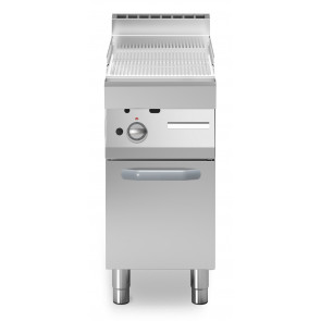 Fry trop gas Piastra rigata cromata MDLR Modello F7040FTGCRP Armadio con porta