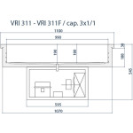 Vasca refrigerata da incasso in acciaio inox Modello G-VRI311F