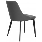 Sedia da interno TESR Struttura in metallo verniciato, rivestimento in ecopelle Modello 1528-T07
