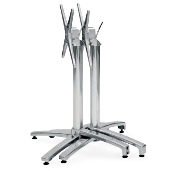 Base da esterno TESR Struttura in alluminio accatastabile  con accessorio pieghevole,  piedini regolabili Modello 611-F3