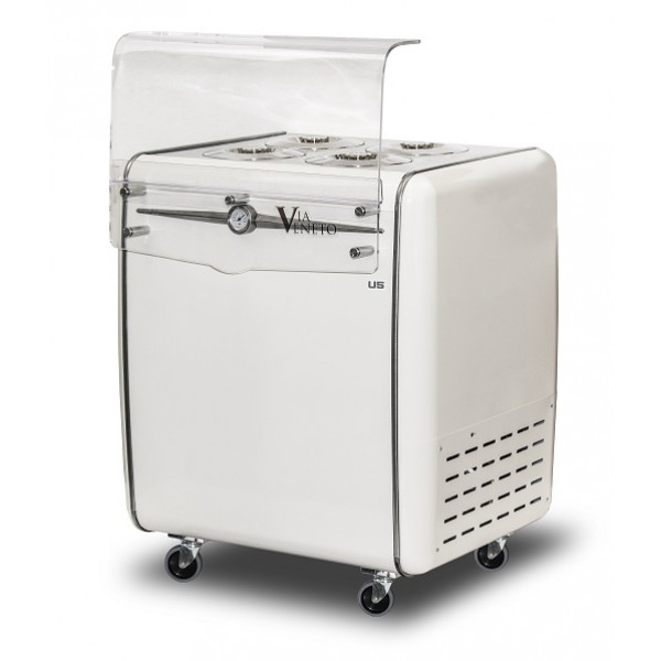Espositore per gelato mantecato UCQ Modello VIAVENETO4C