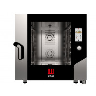 Forno elettrico combinato convezione vapore Modello MKF664TS Capacità : N° 6 teglie (600x400 mm) Potenza Kw 11.4