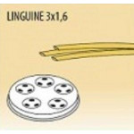 Trafila nr. 21 linguine mm 3x1,6 per macchine pasta fresca Modello Concerto5