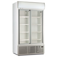 Armadio Frigo Refrigerato ventilato 2 porte con cassonetto retroilluminato Modello CL113TCSLWHITE