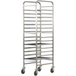 CARRELLO PORTATEGLIE PER PIZZERIA E PASTICCERIA RINFORZATO Modello CA1492R Portata n. 14 teglie cm 60x40