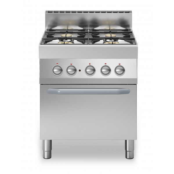 Cucina a gas 4 fuochi MDLR Forno elettrico ventilato Modello F7070CFGEB
