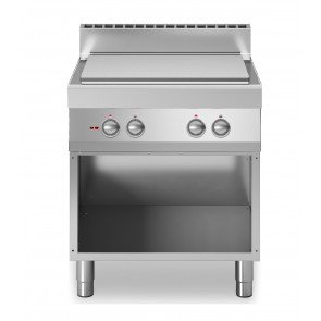 Cucina tuttapiastra elettrica 4 zone MDLR Armadio aperto Modello F7080TPEA