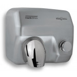 Asciugamani elettrico MDC Acciaio Inox Satinato con pulsante ad aria calda con resistenza, bocchetta girevole, antifurto e antivandalo Modello E05CS
