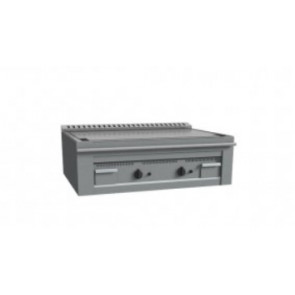 Teppanyaki a gas Modello RisCu071 Piastra per cottura giapponese 2 zone cottura