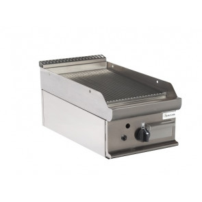 Fry Top Elettrico da banco CI Modello RisFry013 PIASTRA RIGATA Potenza kW 5,4