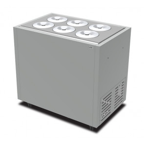 Espositore per gelato mantecato UCQ Modello VIAVENETOCOMBI6C