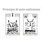 Posacenere gettacarte Antifuoco MDL in metallo verniciato con polveri epossidiche colore nero Con Sabbia Modello 775091