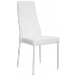Poltrona da interno TESR Struttura in metallo, rivestimento in ecopelle Modello 1485-F50 BIANCO