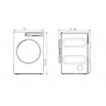 Asciugatrice Essiccatoio Professionale rotativo con riscaldamento elettrico con pompa di calore GDR Capacità 6-7 Kg Modello RISASC006