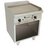 Fry Top a Gas CI Modello RisFry036 2 Zone di Cottura Piastra 1/2 Liscia 1/2 Rigata vano a giorno Potenza kW 10,8