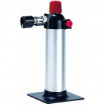 Bruciatore a gas piccolo per flambè con base Temperatura fiamma regolabile fino a 1300 °C Dimensioni ø cm. 3,3x15,8h Peso g 300 Modello BRU1