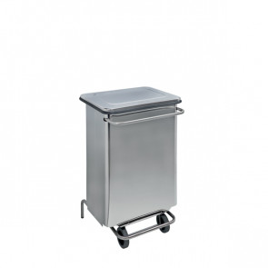 Contenitore mobile a pedale auto-estinguente - Pattumiera MDL acciaio brillante CONTIMAR Modello 790660