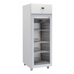 Armadio Frigo Refrigerato con porta a vetro e corpo acciaio inox Modello QRG6