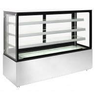 Vetrina espositiva pasticceria in acciaio inox Modello VELVET1840