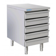 Cassettiera neutra in acciaio inox Modello D5 Ideali per contenitori per impasto pizza