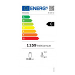 Tavolo retro banco refrigerato ventilato Modello BB200GD con porte a vetro