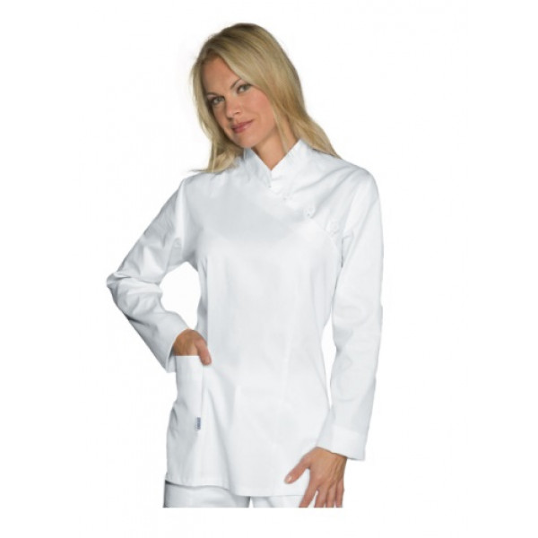 Casacca Taipei da donna MANICA LUNGA 65% Poliestere 35% Cotone Bianco Disponibile in diverse taglie Modello 002410