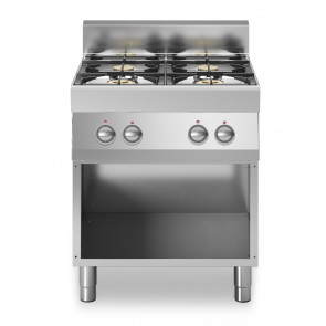 Cucina a gas 4 fuochi MDLR Armadio aperto Modello F7070PCGBA