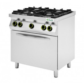 Cucina a gas Metano Modello CC74GFG 4 fuochi con forno a gas GN1/1