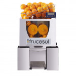 Spremiagrumi automatico professionale in acciaio inox Frucosol con contatore digitale delle arance Modello F50C Produzione 20-25 arance al minuto Max. ø 85 mm N. 2 contenitori di stoccaggio rifiuti
