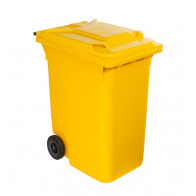 Bidone per rifiuti da esterno in polietilene ad alta densità con protezione anti UV MDL Colore GIALLO Modello 766631