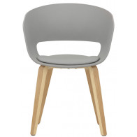 Poltroncina da interno TESR Struttura in legno multistrato di faggio, scocca in polipropilene, cuscino in ecopelle Modello 1488-YG93