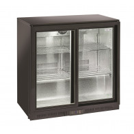 Frigorifero retro banco a 4 ripiani 2 porte scorrevoli\Espositore bibite Modello BBC208S