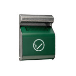 Posacenere murale MDL Acciaio galvanizzato con verniciatura epossidica colore verde  Modello 103013