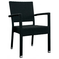 Sedia\Poltrona impilabile da esterno TESR Struttura in alluminio, rivestimento in filo di polietilene Modello 499-l80804
