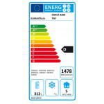 Tavolo refrigerato ventilato con alzatina Modello SNACK4200TNF Quattro porte