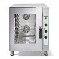 Forno a convezione meccanico Modello STR6 Umidificatore con regolatore di energia (iniezione diretta) Ventilatore centrifugo con autoreverse