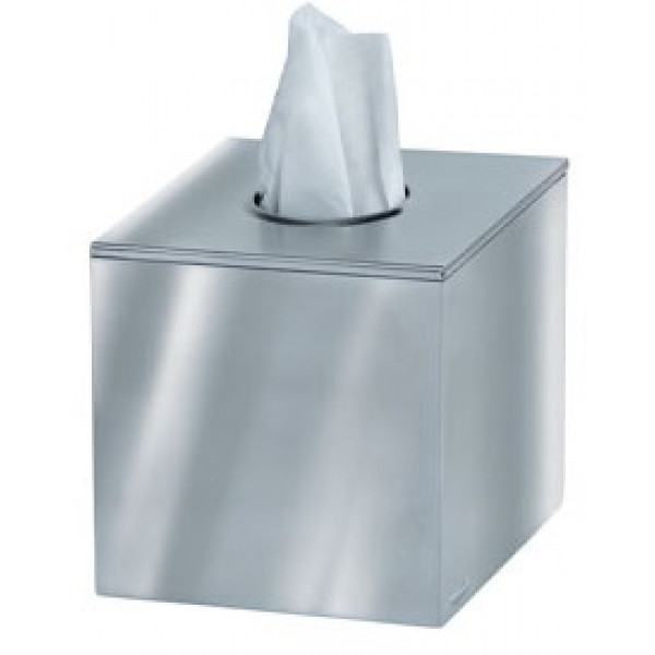 Portafazzoletti quadrato  MDL Acciaio inox 304 brillante o satinato , Modello BRINOX 105057