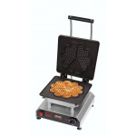 Piastra per Waffel con piastra per 1 waffel a cuore da ∅ 210x5 mm, divisibile in 5 pezzi Modello THERMOCOOK 1 +  W-TC-GRAN CUORE