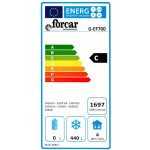 Armadio Frigo Refrigerato ventilato Eco Modello G-EF700SS bassa temperatura Struttura esterna in acciaio inox