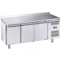 Tavolo Refrigerato tre porte In acciaio inox AISI 201 ForCold ventilato Modello G-SNACK3200TN-FC