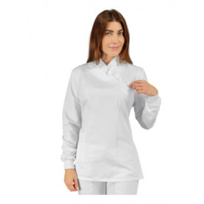 Casacca Taipei da donna MANICA LUNGA con polso 65% Poliestere 35% Cotone Bianco Disponibile in diverse taglie Modello 002410P