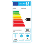 Armadio Frigo Refrigerato Modello AKD400R Statico in acciaio verniciato bianco Display digitale